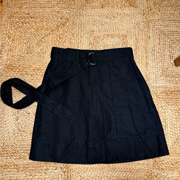 COS Black A-Line Skirt with Belt - Picture 1 of 3